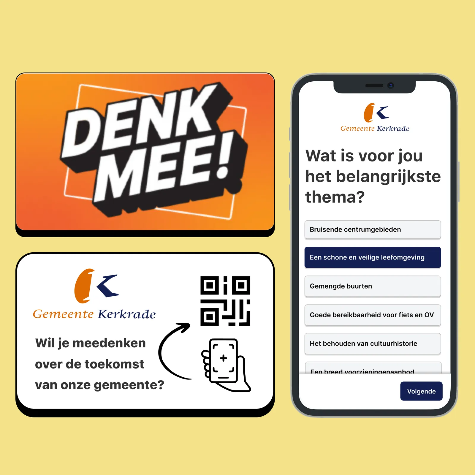 Ansichtkaart met QR-code