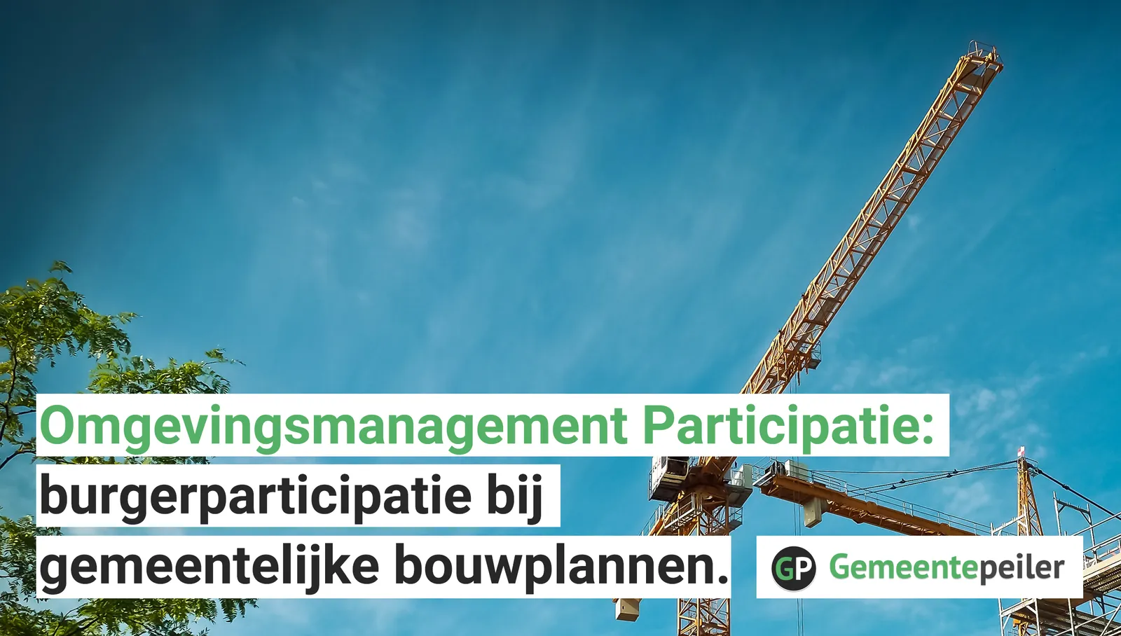 Omgevingsmanagement Participatie